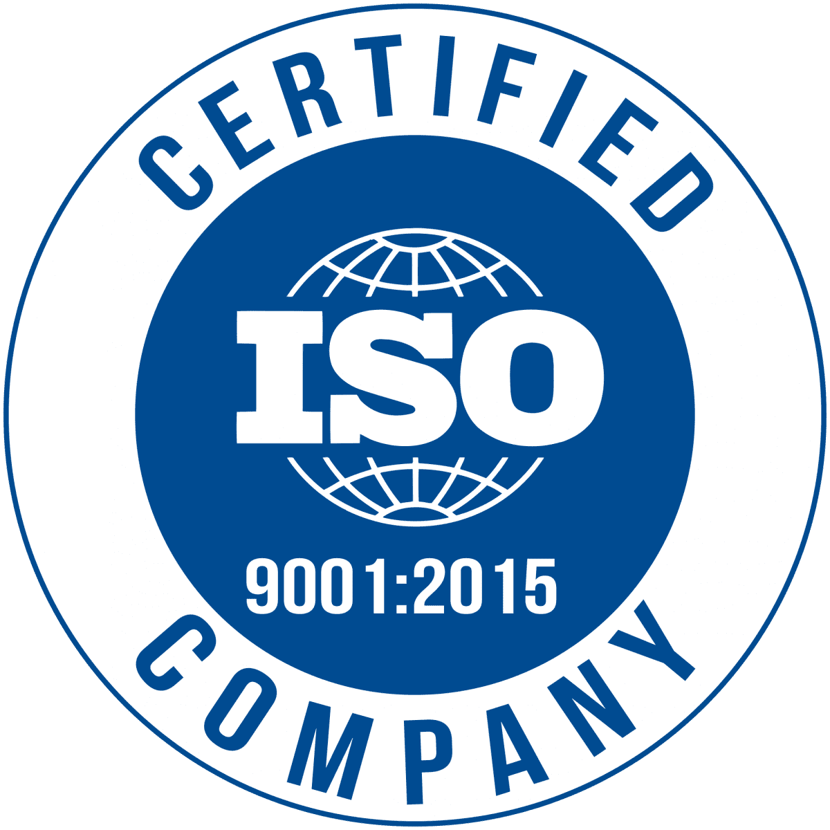 ISO 9001 certified company